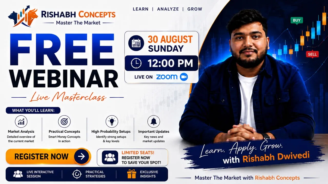Free live masterclass webinar with Rishabh Dwivedi at 12:00 PM